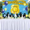 Renaiss 6x3.6ft Police Banner - Blue Brick Wall Party Decoration Warning Tape Background for Kids Birthday Yard Sign view 4