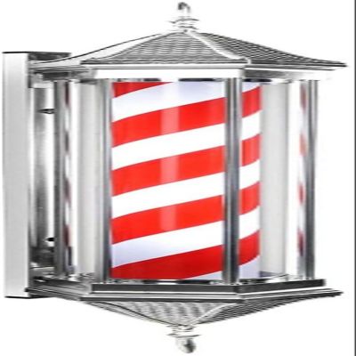 FidemM Light Traditional LED85cm LED Red White Blue Stripe Salon Equipment Rotating Illuminating Waterproof Light Outdoor Wall Lamp Decor