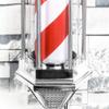 FidemM Light Traditional LED85cm LED Red White Blue Stripe Salon Equipment Rotating Illuminating Waterproof Light Outdoor Wall Lamp Decor view 2