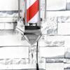 FidemM Light Traditional LED85cm LED Red White Blue Stripe Salon Equipment Rotating Illuminating Waterproof Light Outdoor Wall Lamp Decor view 3