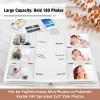 2Packs Photo Album for Fujifilm Instax Mini Camera, Polaroid Camera, Instax Photo Album with Memo Areas, 180 Pockets 2x3 Photo Album with Writing Space for Instax Mini 12 11 40 9 7+ Evo Liplay Camera view 2