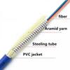200m 4/6/8 core Armored Patch Cord with PCD310 Reel LC SC FC A*C SM PVC DVI Waterproof Connector Patch Cord Fiber Extender(LC-SC,8C Without Drum) view 3