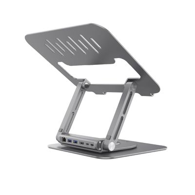 ADAM elements USB-C Stand Pro/Laptop Docking Station Hub Stand Pro 6in1 Multiport Stand Hub for M2/M1 Mac, iPad & Laptop Series
