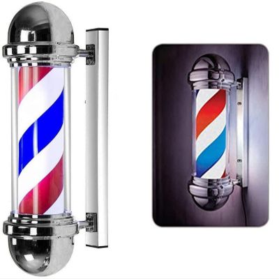 FidemM Light Led Red White Blue Stripes Rotating Illuminating Waterproof Hairdressing Hair Salon Shop Sign Wall-Mounted Lamp Outdoor Wall Lamp Decor (Size : 90cm)