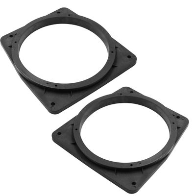 Unifizz Car 2pcs Black 6.5 Car Speaker Mounting Spacer Adaptor Rings Bracket for Mitsubishi LANCER 2002-2007 SAVRIN 2004-2013