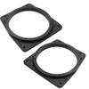 Unifizz Car 2pcs Black 6.5 Car Speaker Mounting Spacer Adaptor Rings Bracket for Mitsubishi LANCER 2002-2007 SAVRIN 2004-2013 view 1