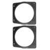 Unifizz Car 2pcs Black 6.5 Car Speaker Mounting Spacer Adaptor Rings Bracket for Mitsubishi LANCER 2002-2007 SAVRIN 2004-2013 view 3