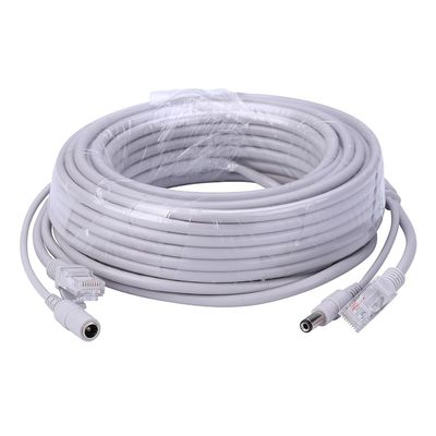 5M/10M/20M/30M Optional 2.1mm/5.5mm Jack RJ45 + DC Power Extension Ethernet CCTV Cable (Size : 30m)