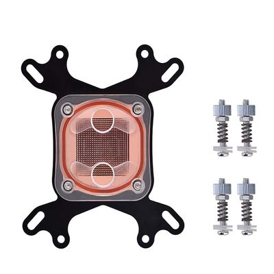 Efficient Heat Dissipation, Computer PC CPU Water Cooling Block Liquid Cooler 50mm Copper Base for, Wide Compatibility, Keep Your Computer