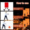 Macarrie 10 Pack 39 x 39 Fire Blanket Emergency for Home Kitchen Safety Suppression Blanket Fiberglass Fireproof Survival for Car Office (Orange) view 4