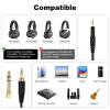 Zosvoses ATH M50X Cable Compatible with Audio Technica ATH-M50X, ATH-M40X, ATH-M60X, ATH-M70X Headphones, Coiled Audio Cable with 6.35mm Adapter, 5-10ft view 2