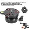 UPQRSG Tripod Leveling Base, Aluminum Alloy Leveler Adjusting Plate with 1/4in 3/8in Screw Hole, DY60N Tripod Leveling Base Leveler Adjusting Plate for DSLR Cameraa view 4