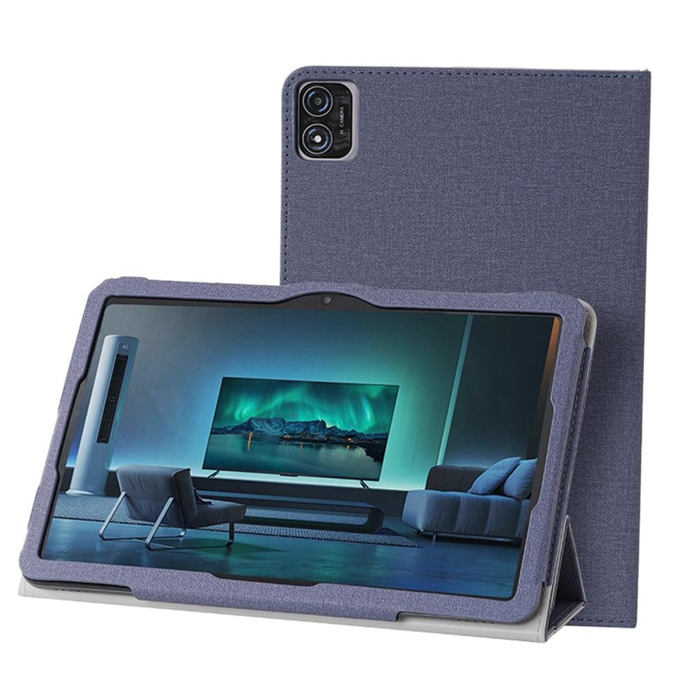 AIJAKO Tablet Case for TECLAST T40S Tablet PC 10.4 Inch, Premium PU Leather Folio Folding Stand Protective Tablet Case Cover with Auto Wake/Sleep for TECLAST T40S Tablet PC 10.4 Inch, Blue