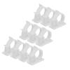 MECCANIXITY 30Pcs Adhesive Cable Management Clip PE Cord Clamps 22-25mm Adjustable for USB Cords Mouse Cables Network Cable White view 1