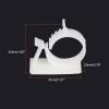 MECCANIXITY 30Pcs Adhesive Cable Management Clip PE Cord Clamps 22-25mm Adjustable for USB Cords Mouse Cables Network Cable White view 2