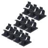 MECCANIXITY 30Pcs Adhesive Cable Management Clip PE Cord Clamps 17-20mm Adjustable for USB Cords Mouse Cables Network Cable Black view 1