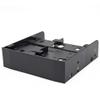 2.5/3.5 HDD/SSD to 5.25 Floppy Drive Bay Mounting Bracket, Fits 6 x 2.5 HDD/SSD or 2 x 2.5 HDD/SSD + 1 x 3.5 HDD, Supports 7mm - 15mm 2.5 HDD view 4