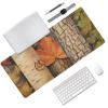 Cute Collage Style Pattern Mouse Pad 35.5 x 16 Inch, Non-Slip Rubber Base, Ergonomic Design for Pain Relief, Perfect for Computer Users view 2