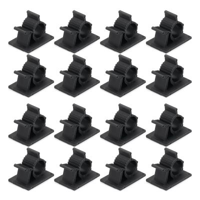 MECCANIXITY 30Pcs Adhesive Cable Management Clip PE Cord Clamps 8-10mm Adjustable for USB Cords Mouse Cables Network Cable