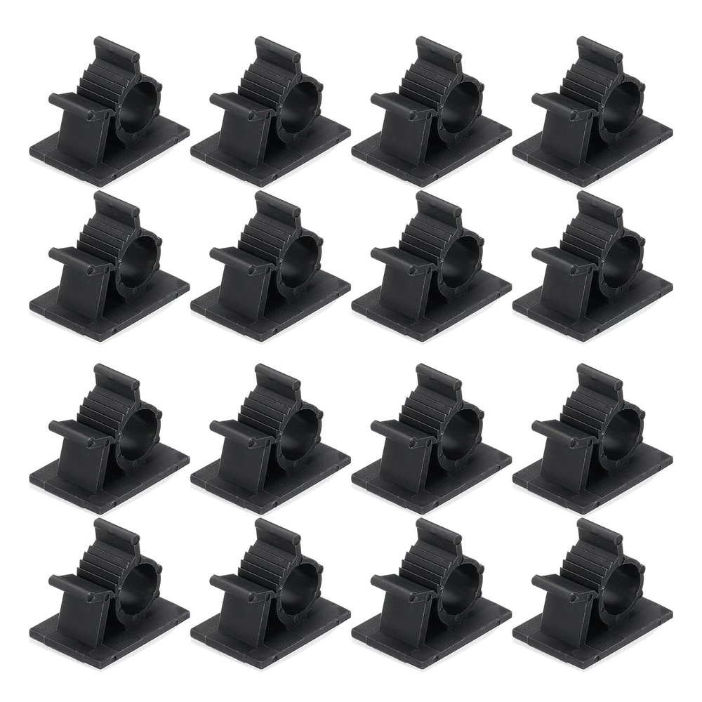 MECCANIXITY 30Pcs Adhesive Cable Management Clip PE Cord Clamps 8-10mm Adjustable for USB Cords Mouse Cables Network Cable