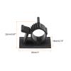 MECCANIXITY 30Pcs Adhesive Cable Management Clip PE Cord Clamps 8-10mm Adjustable for USB Cords Mouse Cables Network Cable view 2
