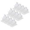 MECCANIXITY 50Pcs Adhesive Cable Management Clip PE Cord Clamps 13-16mm Adjustable for USB Cords Mouse Cables Network Cable White view 1