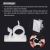 MECCANIXITY 50Pcs Adhesive Cable Management Clip PE Cord Clamps 13-16mm Adjustable for USB Cords Mouse Cables Network Cable White view 4