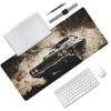 Durable Classic Muscle car Design Mouse Pad 35.5 x 16 Inch with Non-Slip Base, Waterproof, Comfortable for Extended Gaming view 2