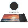 Stitched Edge, Non-Slip Rubber Base Beach Sunset Printed Mouse Pad 35.5 x 16 Inch, Ideal for Gamers & Office Work view 4