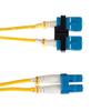 CablesAndKits LC to SC OS2 Singlemode Duplex Fiber Optic Patch Cable | 9/125m | Corning Glass | LSZH Jacket | Bend Insensitive | UPC Polish | 2.0mm Unibody | Yellow (25 m) view 2