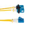 CablesAndKits LC to SC OS2 Singlemode Duplex Fiber Optic Patch Cable | 9/125m | Corning Glass | LSZH Jacket | Bend Insensitive | UPC Polish | 2.0mm Unibody | Yellow (25 m) view 3