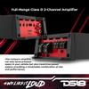 DS18 G700.2D Full-Range Class D 2-Channel Amplifier 700 Watts Max Power 2 Ohm Stable, Bridgeable at 4 Ohm - Low/High Level Inputs - Small and Powerful Car Amplifier for Stereo Sound Systems view 3