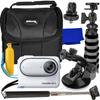 Insta360 GO 3 Ultimaxx Essential Action Camera Bundle (64GB) - Includes: 1/4 Screw Adapter for Action Cam Mounts, Selfie-Stick, Mini Gripster Tripod, Mini Suction Cup Mount & More (14pc Bundle) view 1