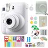 FUJIFILM INSTAX Mini 12 Instant Film Camera | Clay White Bundled with INSTAX Mini Instant Film |40 Exposures + Instax Accessory Bundle + AA Batteries + Cleaning Cloth (10 Items) view 1