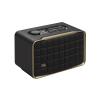 JBL Authentics 200 - Retro Style Smart Home Speaker with Built in Wi-Fi, Bluetooth and Voice Assistants, Alexa and Google Assistant, Multi-Room Playback, Automatic self tuning (Black/Gold) view 1