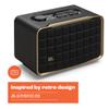 JBL Authentics 200 - Retro Style Smart Home Speaker with Built in Wi-Fi, Bluetooth and Voice Assistants, Alexa and Google Assistant, Multi-Room Playback, Automatic self tuning (Black/Gold) view 3