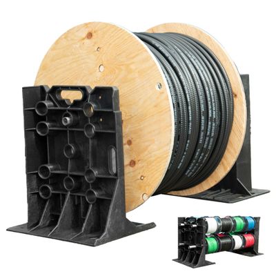 Rack-A-Tiers XL Multi-Purpose Cable Dispenser - Award Winning Electrical Wire Rack, Wire Spool Caddy (11470)