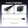12V 2A Charger Fit for Gateway Laptop GWTC116-2BK GWTC116-2BL GWTN141-5BL GWTN141-5BK GWTN141-1BL GWTN141-1BK SAW30A-120-2000U GWTN156-11BK GWNC21524-BL GWTC116 GWTN141 GWNC21524 GWTN116 Power Cord view 4