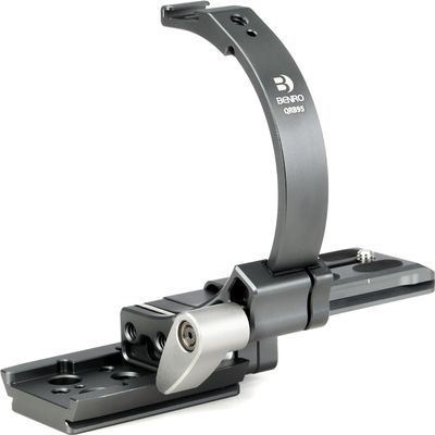 Benro Quick Release Clamp  Arca-Swiss Compatible 95mm Aluminum Clamp with Dual Safety Lock, Precision Knob Control, and Universal Mount for Tripods, Ball Heads & Video Supports (QRB95)