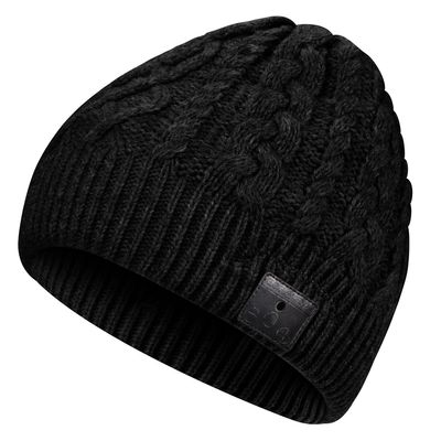 BORAYDA Bluetooth Beanie, Bluetooth 5.2 HD Stereo,30 Hours Play time,Built-in Microphone, Men's/Women's Christmas Electronic Gift (Black)