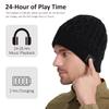 BORAYDA Bluetooth Beanie, Bluetooth 5.2 HD Stereo,30 Hours Play time,Built-in Microphone, Men's/Women's Christmas Electronic Gift (Black) view 2