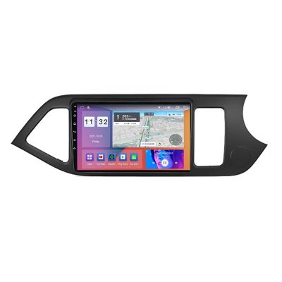 9" Touchscreen in-Dash Android 12 Car Stereo for KIA Morning 2011-2017, with GPS Navigation, Bluetooth, WiFi/USB Tethering, Fm/Am, Wireless Carplay, Wireless Android Auto