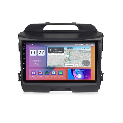 Android 12 Car Stereo for Sportage 2010-2015 9" Touchscreen in-Dash, with GPS Navigation, Bluetooth, WiFi/USB Tethering, Fm/Am, Wireless Carplay, Wireless Android Auto
