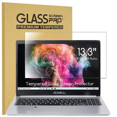 13.3 Inch Laptop Screen Protector Tempered Glass for 13.3" HP/Dell/ASUS/Samsung/Lenovo/Acer etc 13.3 inch 16:9 Aspect Ratio Laptop (294 x 165 mm), Ultra Clear & 9H Hardness & Scratch Resistant