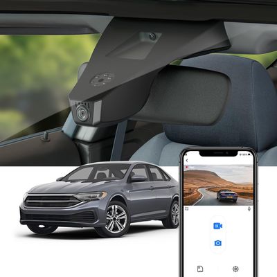 Fitcamx 4K Dash Cam Suitable for Volkswagen Jetta 2019-2025 1.4T 1.5T Sport S R-line SE SEL (HD2-6108), OEM Look, UHD 2160P Video, Loop Recording, WiFi & APP, Parking Sensor, Plug & Play, 64GB Card