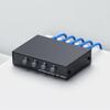 Suckoo Ethernet Cable 4 Port RJ45 Network Switch 4 in 1 Out 1 in 4 Out 100M 1000M Manual Pushbutton Gigabit Compatible Computer Host Router Switch 1 Host at a Time view 2