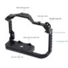 FEICHAO Camera Cage Cold Shoe Mount Housing Case 3/8" 1/4" Hole Top Handle Grip Compatible with EOS R8 Camera (Cage+Handle Grip) view 2