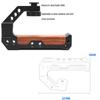 FEICHAO Camera Cage Cold Shoe Mount Housing Case 3/8" 1/4" Hole Top Handle Grip Compatible with EOS R8 Camera (Cage+Handle Grip) view 3