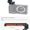 BGNing Handle Grip for Canon EOS R8 Cold Shoe Mount ARRI 3/8" 1/4" Screw Thread Top Handle Grip DSLR Camera view 3