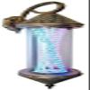 FidemM Light LED Barber Shop Pole Salon Light Outdoor Retro Bronze Rotating & Illuminated 90cm Length Light LED Red White Blue Stripes Wall Lamp view 1
